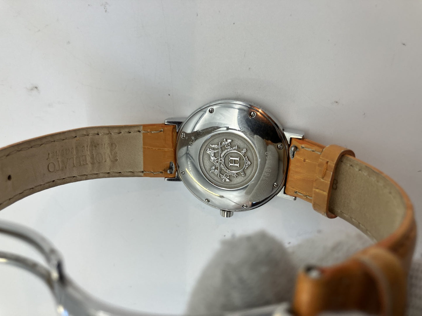 Hermes Nomade N01.710 1687352 SS ATQZ Grey Dial Free Shipping 