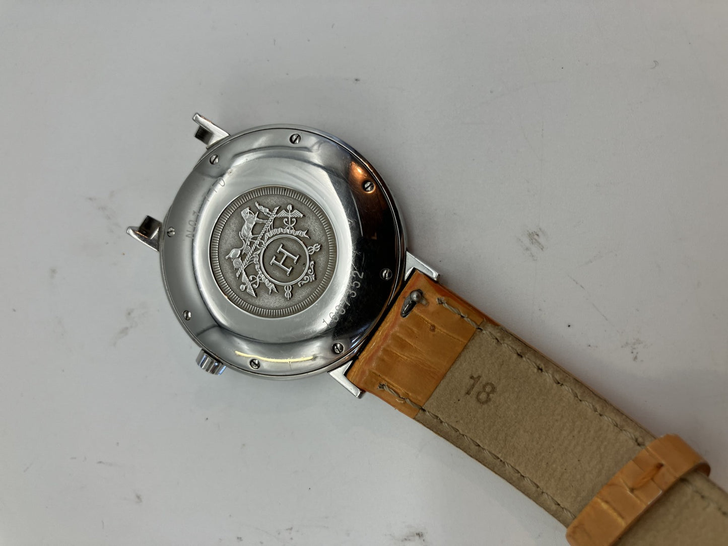 Hermes Nomade N01.710 1687352 SS ATQZ หน้าปัดสีเทา จัดส่งฟรี 