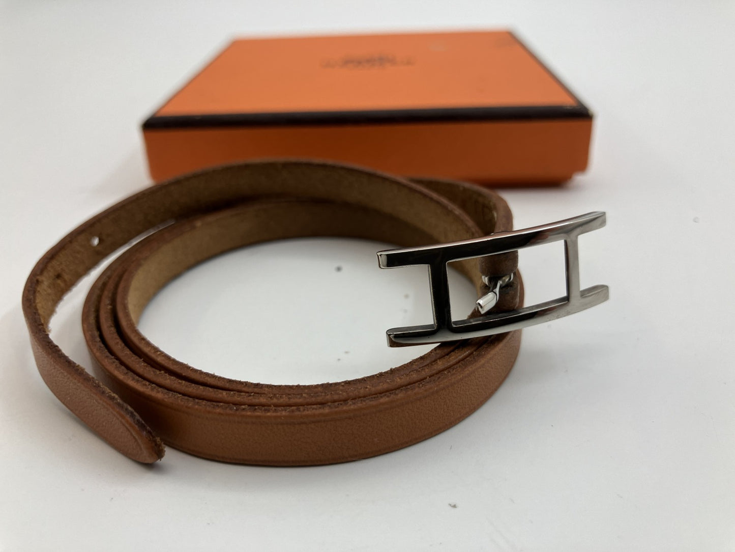 HERMES B-Api F Bracelet/Bangle Brown Box included Free shipping 