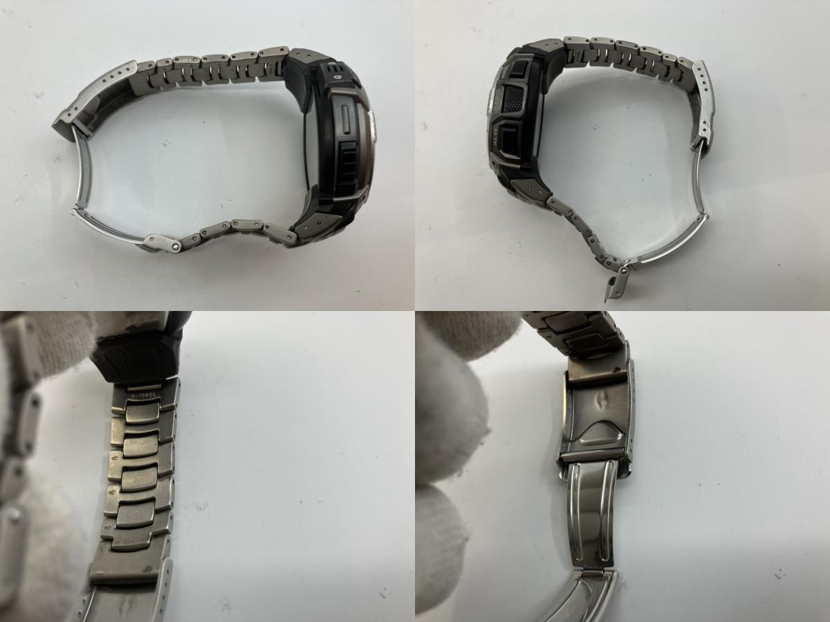 CASIO PROTREK PRW-1000TJ Triple Sensor Multiband 5 Solar Watch Titanium Band Extra Links