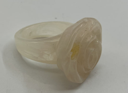 CHANEL Icon White Ring (JP 13) (EU 53) (US 7) 窶・.