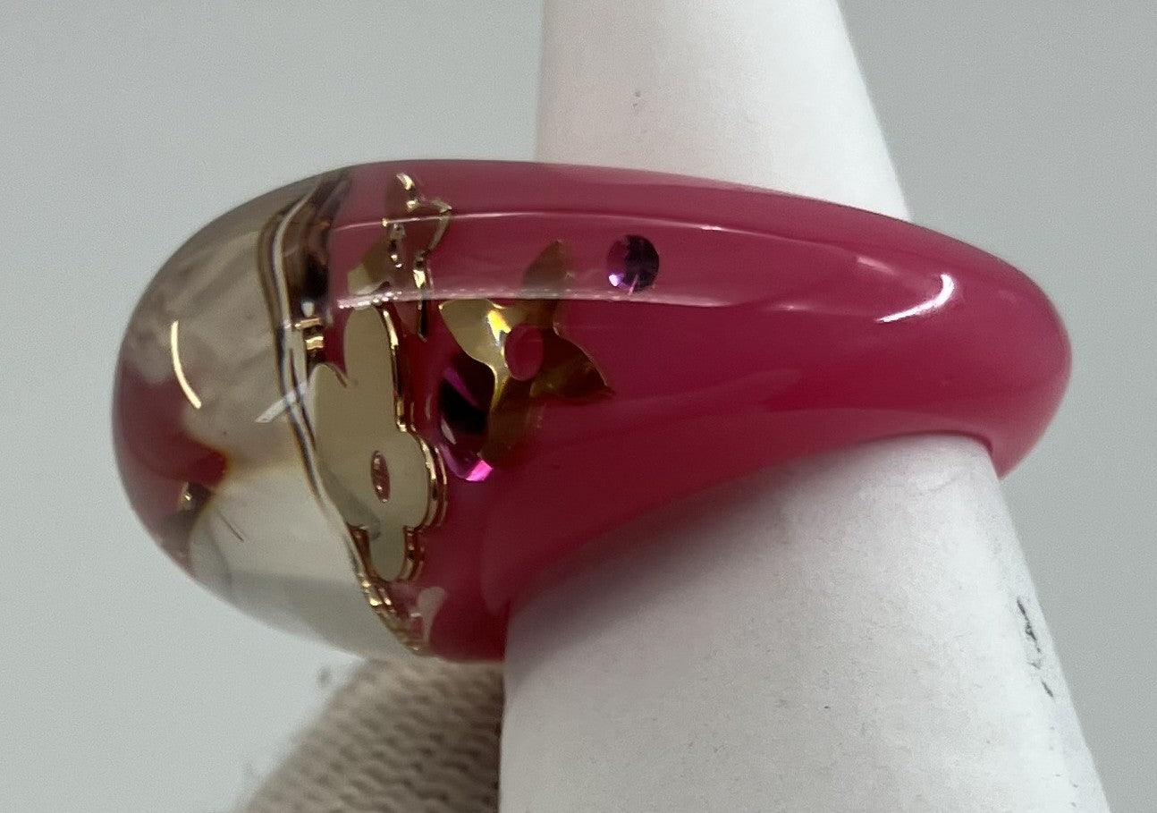 Louis Vuitton Berg Inclusion (JP 12) (US 6.5) (EU 52) Pink Ring M65766 Rose Pop Free Shipping 