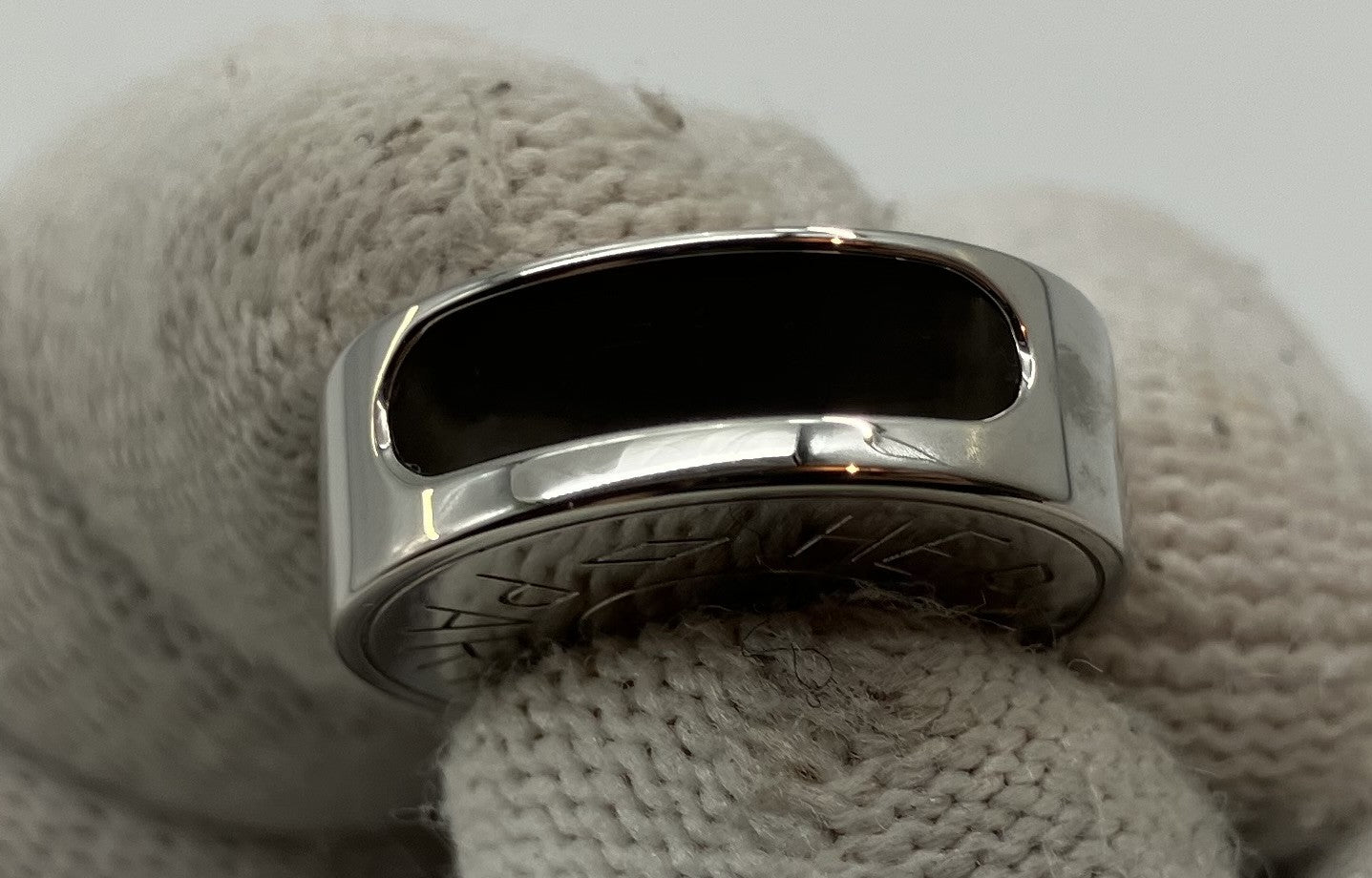 Hermes Serie Scarf Ring Silver Diameter 2cm