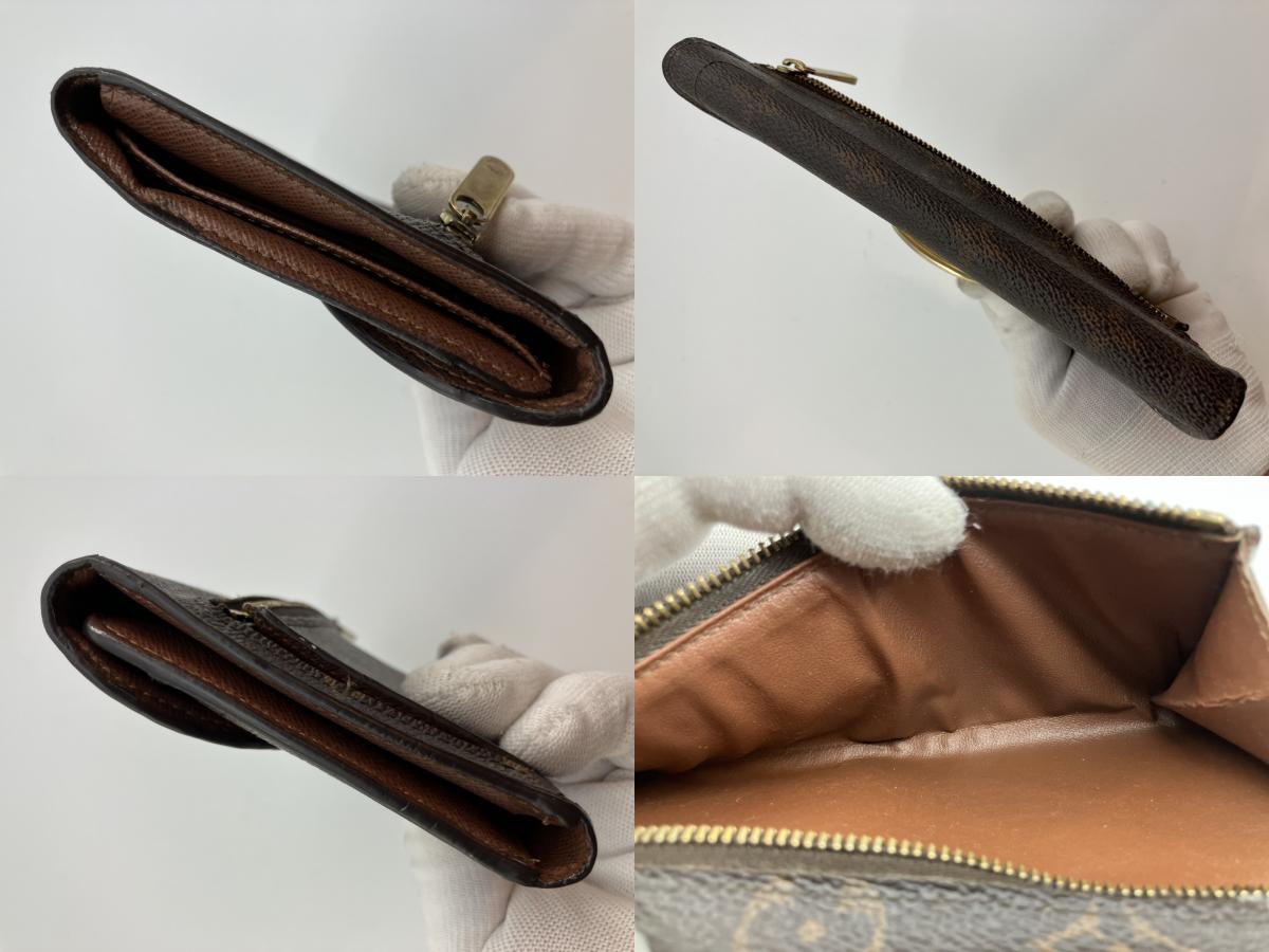 Louis Vuitton 3-fold long wallet Monogram 19x10cm Portefeuille Eugenie