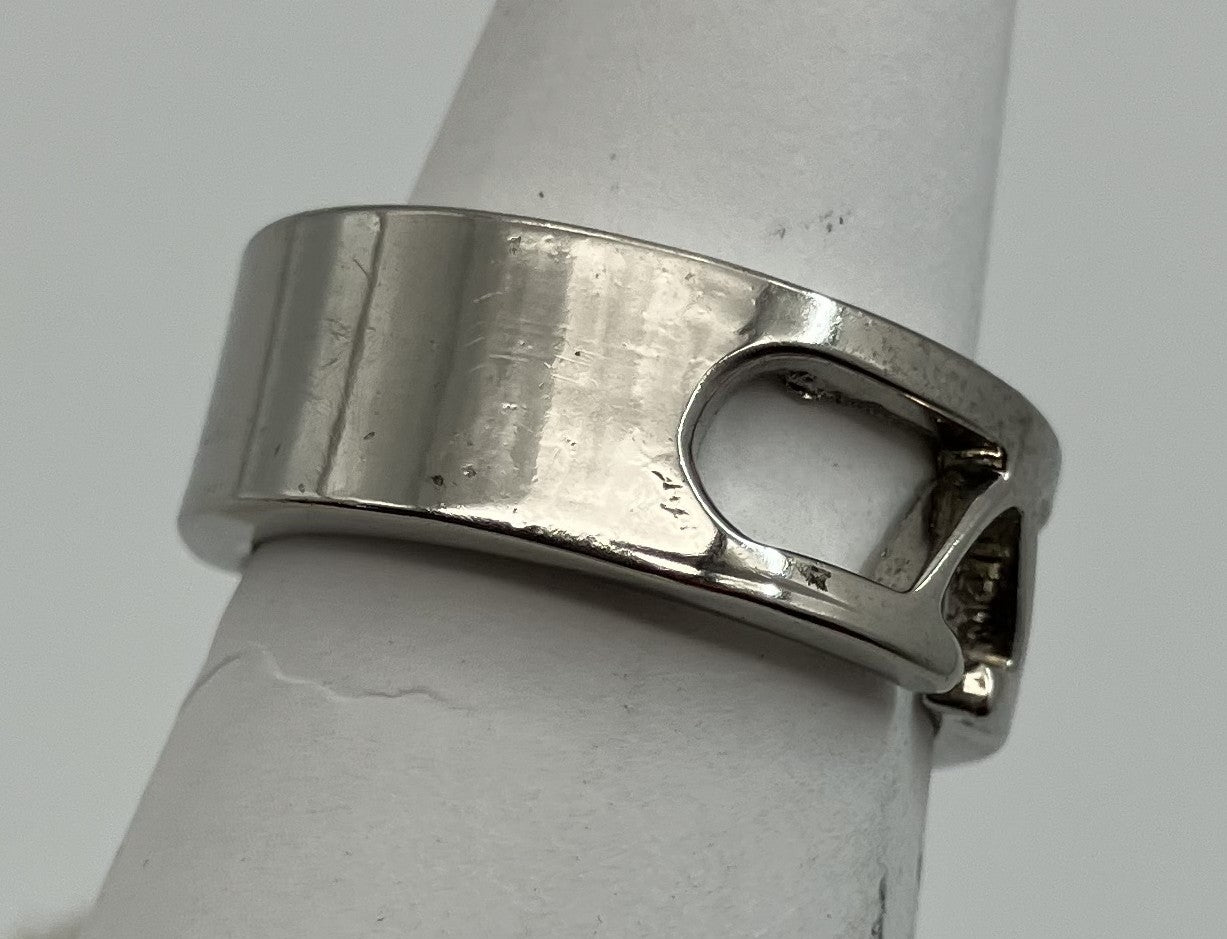 ヴァレンティノ リング (JP 13)(EU 53)(US 7)幅7.7ｍｍ（0.30インチ）シルバー 送料無料