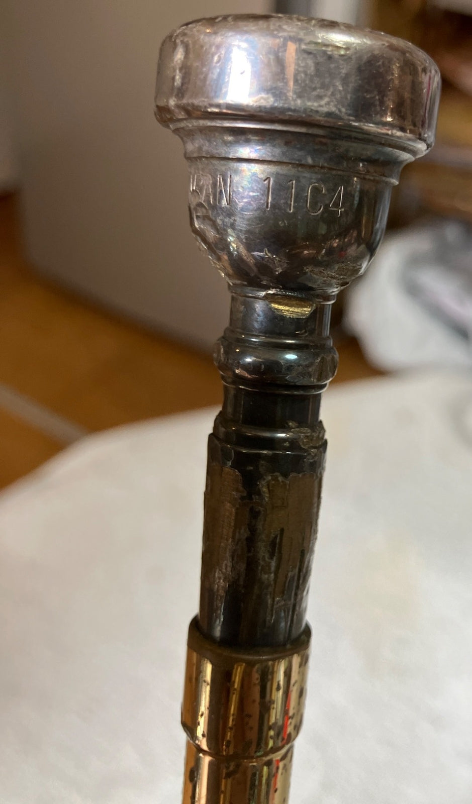 YAMAHA YTR-236 Trumpet 11C4 Mouthpiece For Parts or Repair