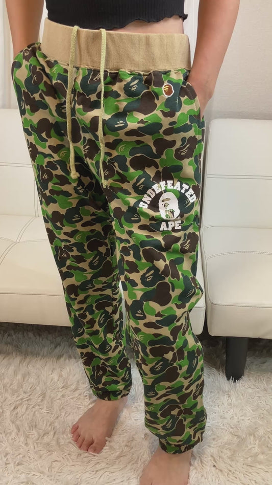A Bathing Ape BAPE ABC Camo Sweat Pants Jogger L UNDEFEATED Ape Cotton