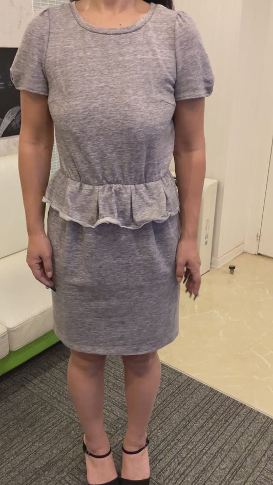 JILLSTUART Dress, Size 4, Gray, Lace Panel