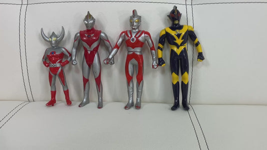 Bandai Ultraman Gaia Ace Father Shadow Sofubi PVC Figure Lot 4 Japan
