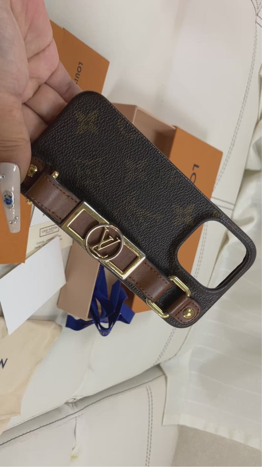 LOUIS VUITTON Bumper Dauphine iPhone 13 Pro Case Monogram M81214 Box