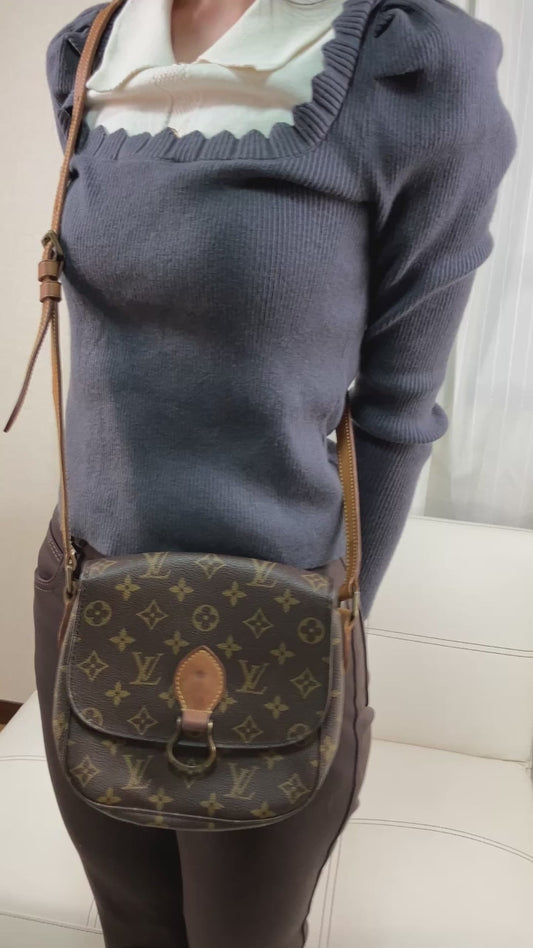 LOUIS VUITTON Monogram Mini Saint Cloud M51244 Shoulder Bag LP0950 Crossbody